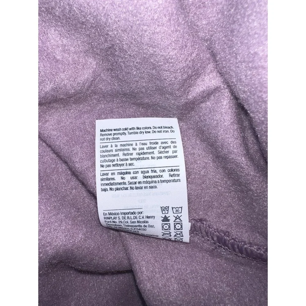 Hanes Originals Lavender 3/4 Sleeve Pullover Sweatshirt 4X Relaxed Fit Soft - Picture 5 of 5